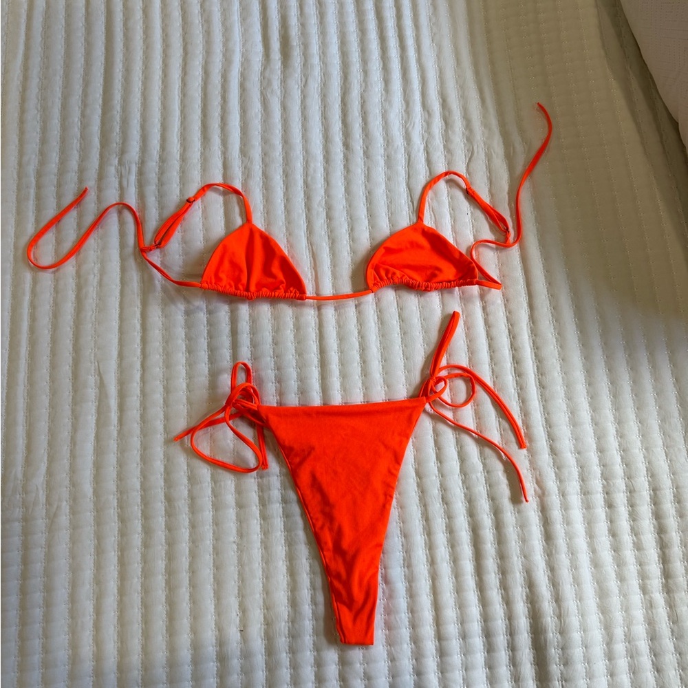 Oh Polly Vibrant Orange Bikini Set